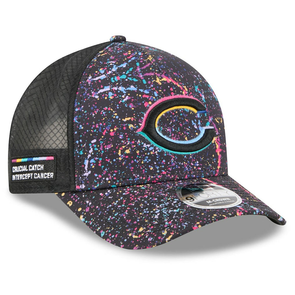 Chicago Bears New Era Youth 2025 NFL Crucial Catch 9FORTY Adjustable Hat Black | NFL
