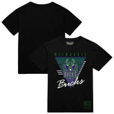 Milwaukee Bucks Worldwide Collection Tri-Logo T-Shirt Black - NBA