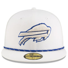 Buffalo Bills New Era 2025 Rivalries Collection Sideline Rope 59FIFTY Fitted Hat White | NFL