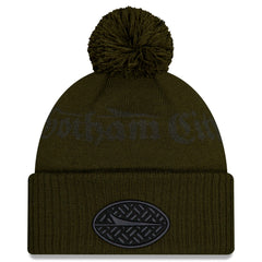 New York Jets New Era 2025 Rivalries Collection Sideline Cuffed Knit Hat with Pom Gotham Green | NFL