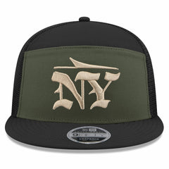 New York Jets New Era 2025 Rivalries Collection Team Split Panel 9FIFTY Snapback Hat Gotham Green | NFL