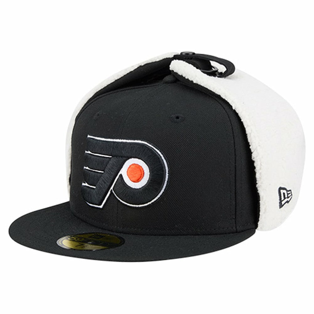 Philadelphia Flyers New Era Injection Dog Ear Classic Fitted Hat - Black - NHL