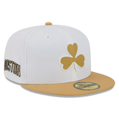 Boston Celtics 2025/26 City Edition 59FIFTY Fitted Hat White/Gold - NBA