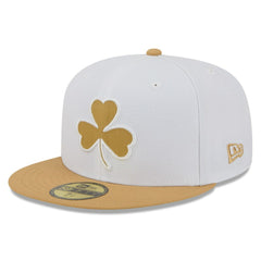 Boston Celtics 2025/26 City Edition 59FIFTY Fitted Hat White/Gold - NBA