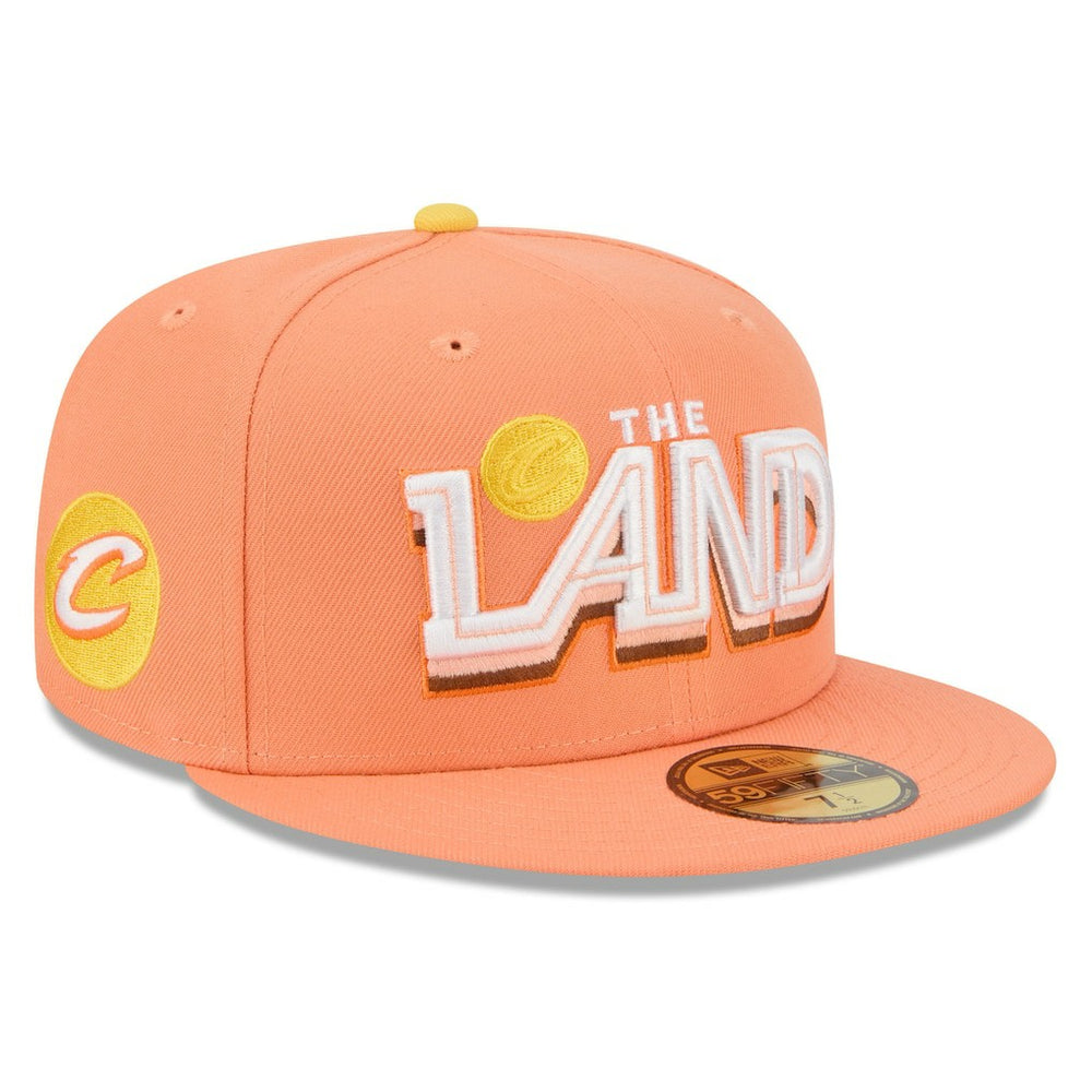 Cleveland Cavaliers 2025/26 City Edition 59FIFTY Fitted Hat Orange - NBA