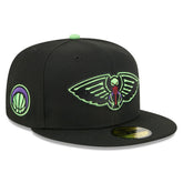 New Orleans Pelicans 2025/26 City Edition 59FIFTY Fitted Hat Black - NBA