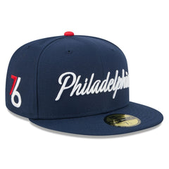 Philadelphia 76ers 2025/26 City Edition 59FIFTY Fitted Hat Navy - NBA