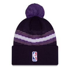 Sacramento Kings 2025/26 City Edition Cuffed Knit Hat with Pom Purple - NBA