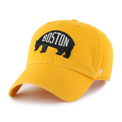 Boston Bruins '47 Core Logo Clean Up Adjustable Hat - Gold - NHL