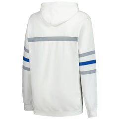 Detroit Lions Women's Plus Size Head Coach Throwback Pullover Hoodie White | Mitchell & Ness