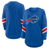 Buffalo Bills Women's Plus Size Redzone 3/4-Sleeve Scoop Neck T-Shirt Royal | Fanatics