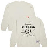 Pittsburgh Steelers Women's Plus Size Shooting Star Sweatshirt Cream | Mitchell & Ness