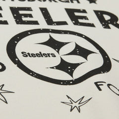 Pittsburgh Steelers Women's Plus Size Shooting Star Sweatshirt Cream | Mitchell & Ness
