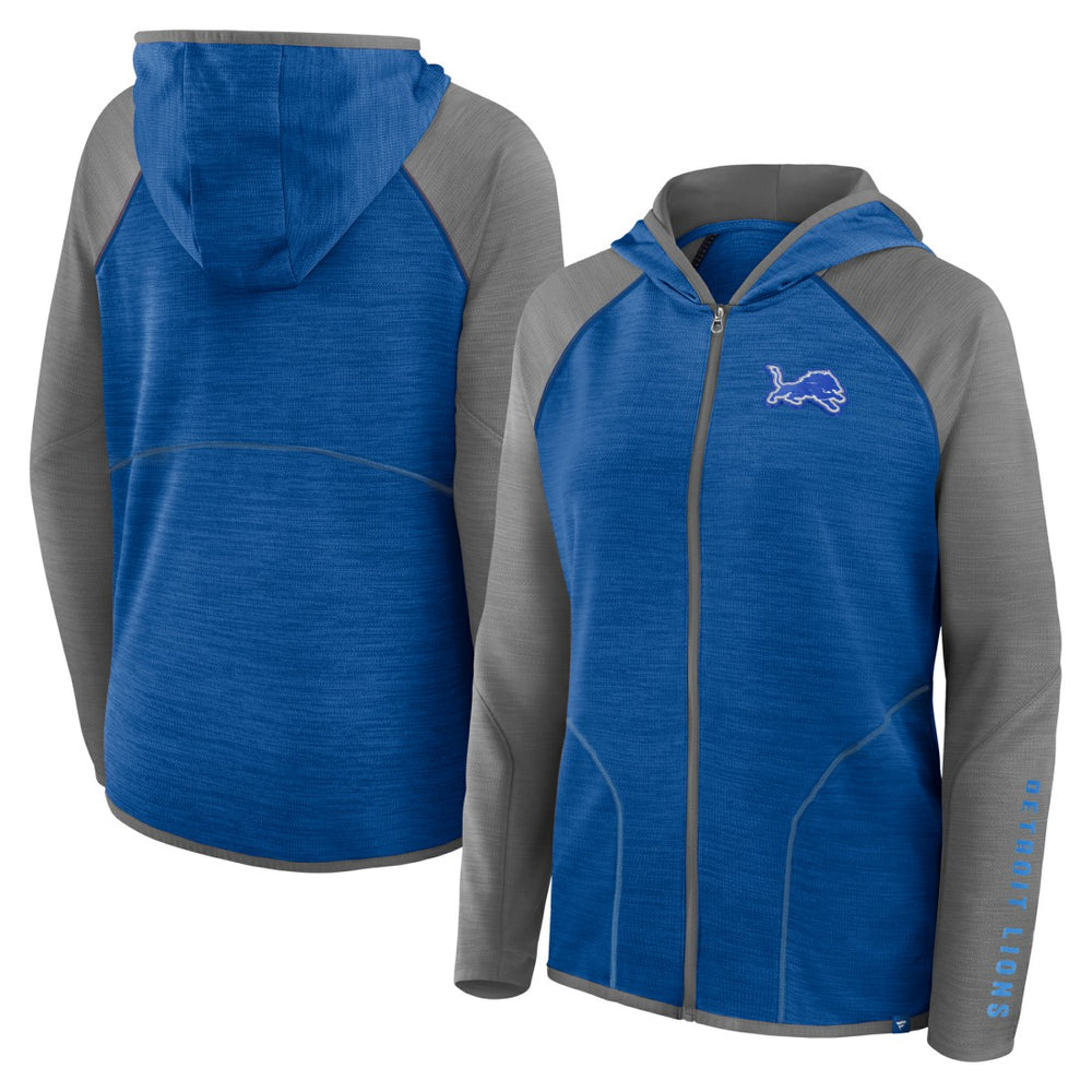 Detroit Lions Women's Plus Size End Around Pass Full-Zip Hoodie Blue | Fanatics