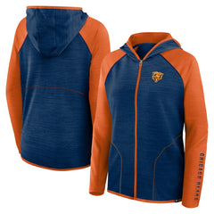 Chicago Bears Women's Plus Size End Around Pass Full-Zip Hoodie Navy | Fanatics
