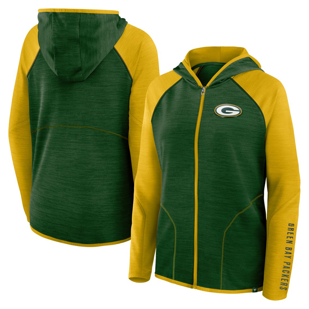 Green Bay Packers Women's Plus Size End Around Pass Full-Zip Hoodie Green | Fanatics
