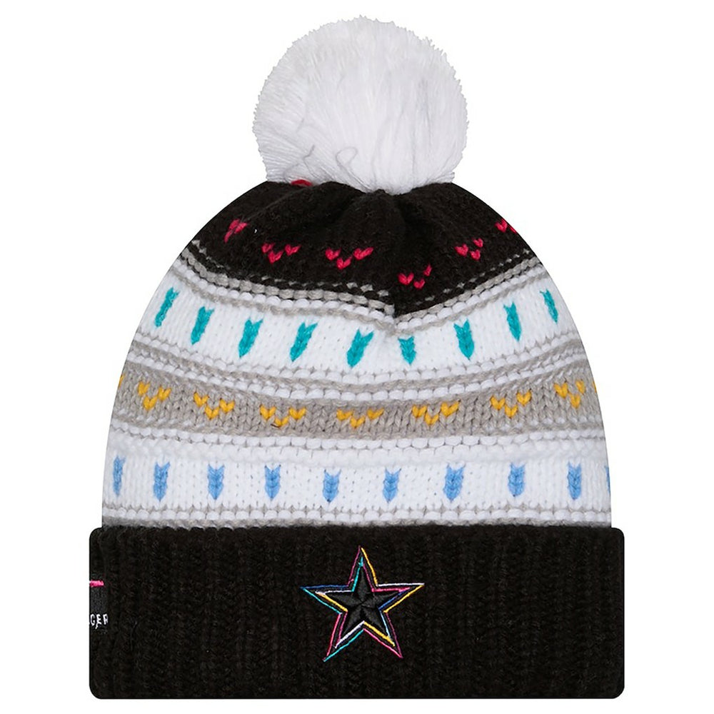 Dallas Cowboys New Era Women's 2025 NFL Crucial Catch Cuffed Knit Hat with Pom Black | NFL