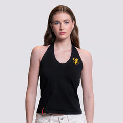 San Diego Padres Lusso Women's Noelle V-Neck Tank Top - MLB