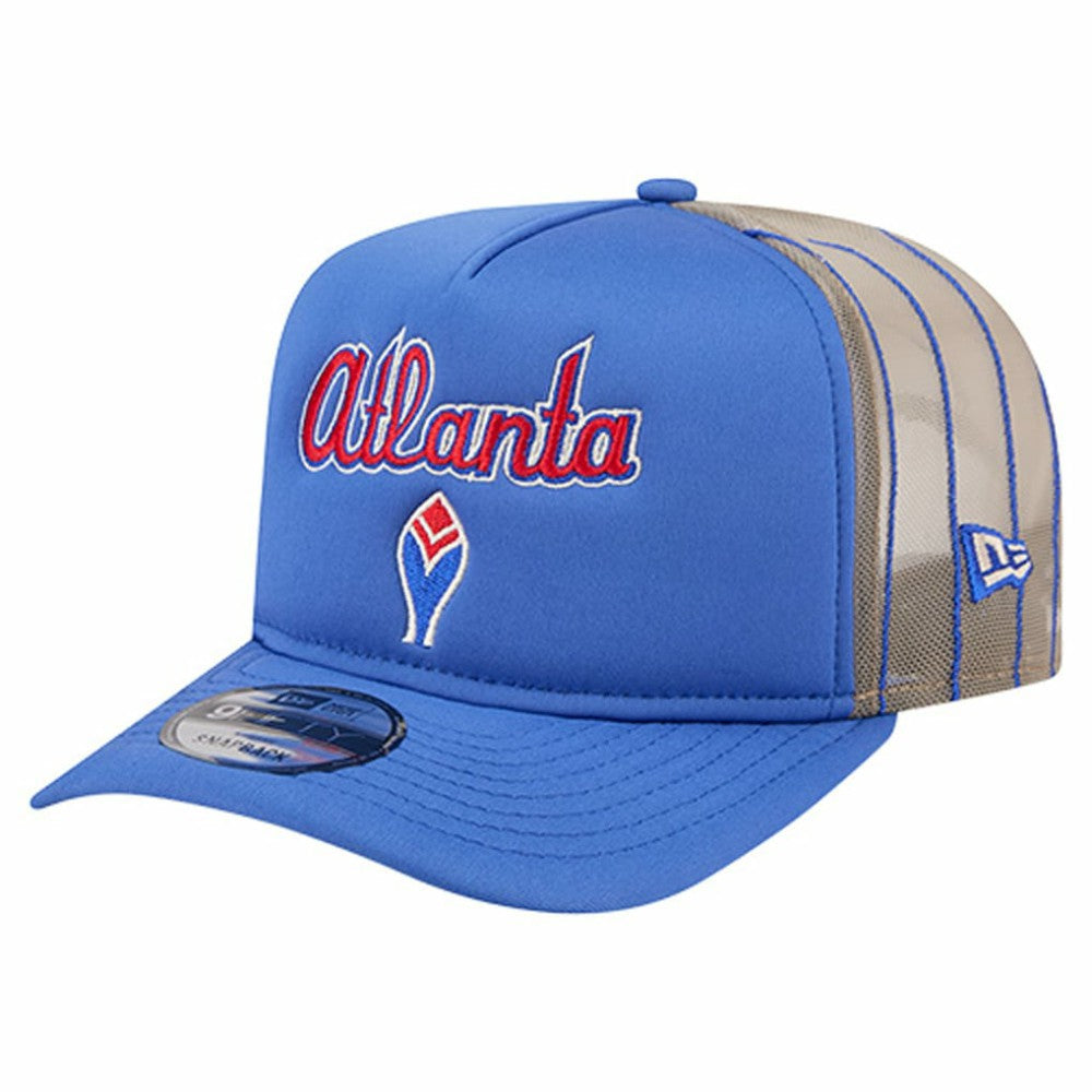 Atlanta Braves New Era Vintage Arched Foam Front 9FIFTY A-Frame Adjustable Trucker Hat - MLB