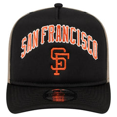 San Francisco Giants New Era Vintage Arched Foam Front 9FIFTY A-Frame Adjustable Trucker Hat - MLB