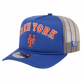 New York Mets New Era Vintage Arched Foam Front 9FIFTY A-Frame Adjustable Trucker Hat - MLB