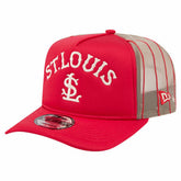 St. Louis Cardinals New Era Vintage Arched Foam Front 9FIFTY A-Frame Adjustable Trucker Hat - MLB