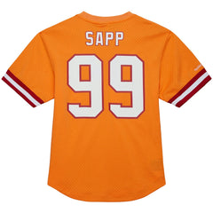 Warren Sapp Tampa Bay Buccaneers Retired Player Name & Number Mesh Top Orange | Mitchell & Ness