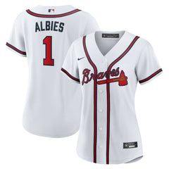 Ozzie Albies Atlanta Braves Nike Women's Home Replica Jersey - MLB