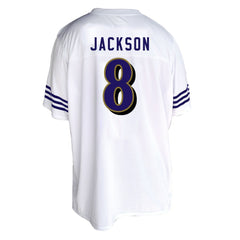 Lamar Jackson Baltimore Ravens Women's Plus Size Fashion Jersey White | Fanatics