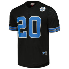 Barry Sanders Detroit Lions Big & Tall Mesh Player Name & Number Shirt Black | Mitchell & Ness