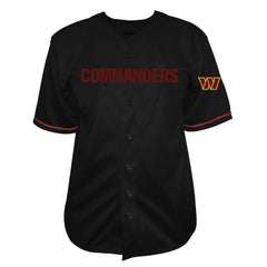 Jayden Daniels Washington Commanders Big & Tall Baseball Button-Up Shirt Black | Fanatics
