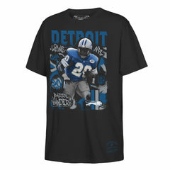 Barry Sanders Detroit Lions Youth Star Player T-Shirt Black | Mitchell & Ness