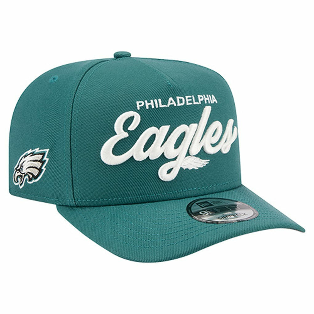 Philadelphia Eagles New Era Local Play A-Frame 9FIFTY Snapback Hat Midnight Green | NFL