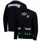 Minnesota Timberwolves The Wild Collective Unisex City Edition Full-Button Cardigan Black - NBA