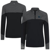 Miami Marlins Levelwear Women's Classic Stripes Insignia 2.0 Raglan Quarter-Zip Top - MLB