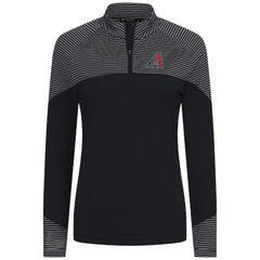 Arizona Diamondbacks Levelwear Women's Classic Stripes Insignia 2.0 Raglan Quarter-Zip Top - MLB