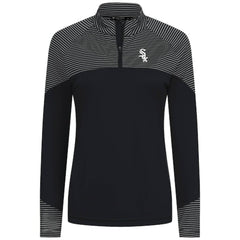 Chicago White Sox Levelwear Women's Classic Stripes Insignia 2.0 Raglan Quarter-Zip Top - MLB