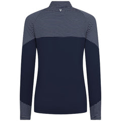 Boston Red Sox Levelwear Women's Classic Stripes Insignia 2.0 Raglan Quarter-Zip Top - MLB