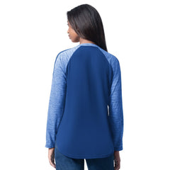 Los Angeles Dodgers G-III 4Her by Carl Banks Women's Top Dog Raglan Long Sleeve V-Neck T-Shirt - MLB