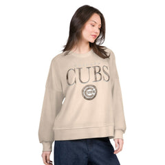 Chicago Cubs G-III 4Her by Carl Banks Women's Oversized Vet II Sweatshirt - MLB