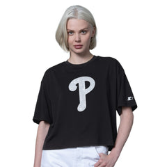 Philadelphia Phillies Starter Women's Holy Grail Boxy Cropped T-Shirt - MLB
