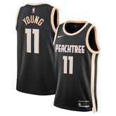 Trae Young Atlanta Hawks Unisex 2025/26 Swingman Jersey Black City Edition - NBA