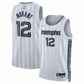 Ja Morant Memphis Grizzlies Unisex 2025/26 Swingman Jersey White City Edition - NBA