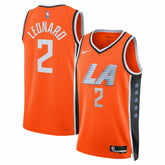 Kawhi Leonard LA Clippers Unisex 2025/26 Swingman Jersey Orange City Edition - NBA
