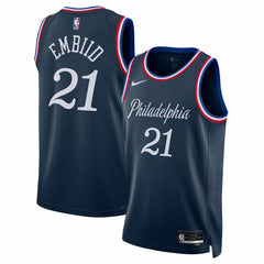 Joel Embiid Philadelphia 76ers Unisex 2025/26 Swingman Jersey Navy City Edition - NBA