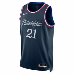 Joel Embiid Philadelphia 76ers Unisex 2025/26 Swingman Jersey Navy City Edition - NBA