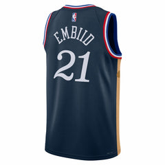 Joel Embiid Philadelphia 76ers Unisex 2025/26 Swingman Jersey Navy City Edition - NBA