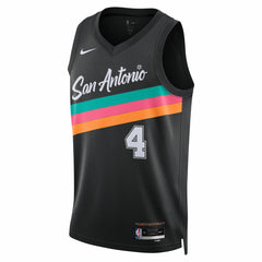 De'Aaron Fox San Antonio Spurs Unisex 2025/26 Swingman Jersey Black City Edition - NBA
