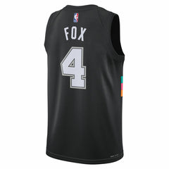 De'Aaron Fox San Antonio Spurs Unisex 2025/26 Swingman Jersey Black City Edition - NBA
