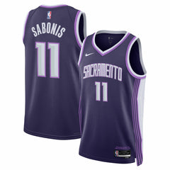 Domantas Sabonis Sacramento Kings Unisex 2025/26 Swingman Jersey Purple City Edition - NBA